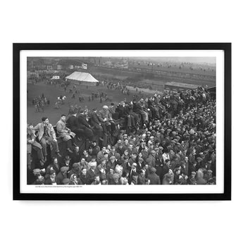 Innes Heritage Hull City v Manchester United Crowds 1949 A2 Framed Art Print 2