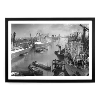 Innes Heritage King George Dock 1953 A2 Framed Art Print