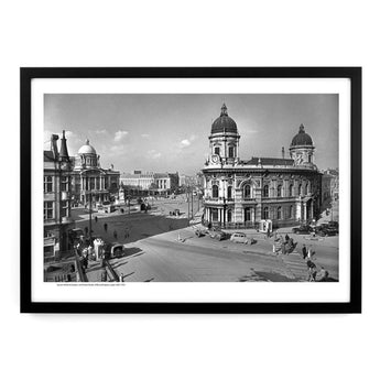 Innes Heritage Queen Victoria Square and Town Docks Offices 1953 A2 Framed Art Print