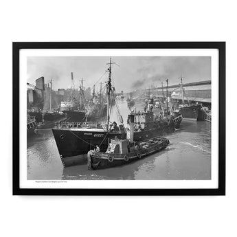 Innes Heritage Dragoon St Andrew's Dock 1956 A2 Framed Art Print