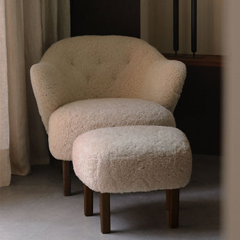 Audo Ingeborg Lounge Chair Sheepskin