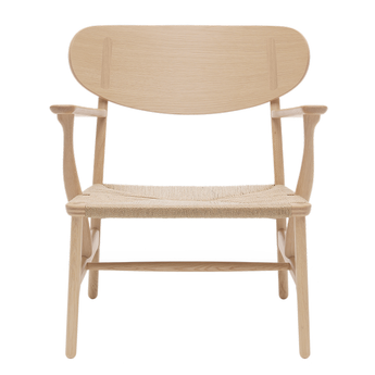 Carl Hansen CH22 Lounge Chair Natural Paper Cord