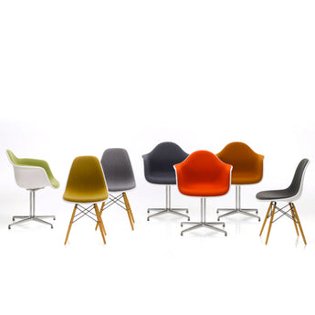 Vitra Eames Plastic Side Chair RE DSW Full Upholstery