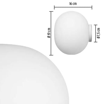Flos Glo-Ball C/W Zero Ceiling/Wall Light