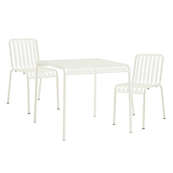 HAY Palissade Small Outdoor Dining Bundle Cream White