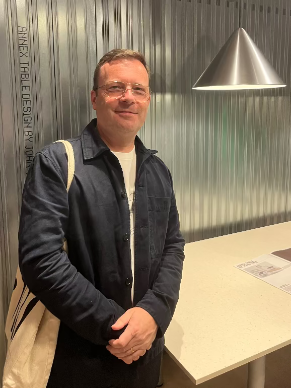 furniture design John tree with his new Annex table system for Hay at 3dd copenhagen 2025