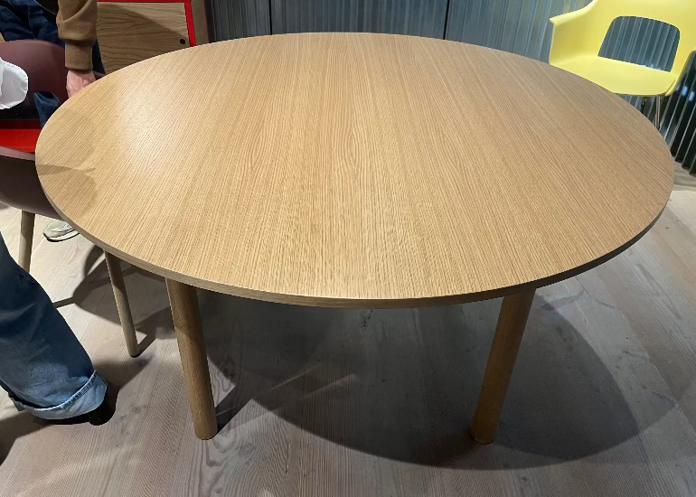 Annex Round wooden table for Hay by John Tree, furniture designer, 3DD copenhagen 2025