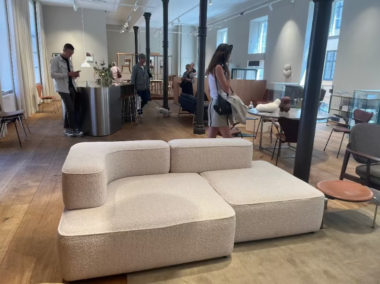 Fritz Hansen's store in Copenhagen during 3 daysofdesign 2025