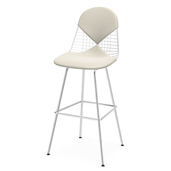 Vitra Eames Wire Chair Stool High With Seat & Back Pad