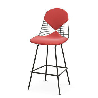 Vitra Eames Wire Chair Stool Medium With Seat & Back Pad