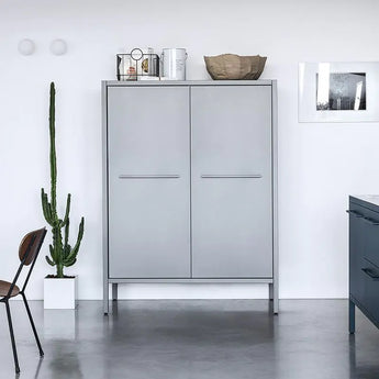 Fantin Frame Tall Kitchen Storage Unit - Double 128cm