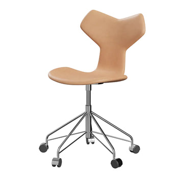 Fritz Hansen 3131 Grand Prix Swivel Office Chair Upholstered