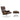Vitra Eames Lounge Chair & Ottoman Black Pigmented Walnut