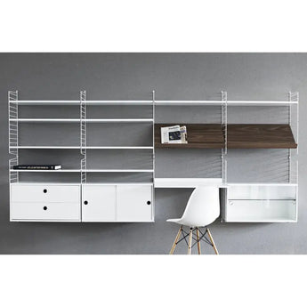 String Workspace Shelving Bundle 01 (Walnut/White)