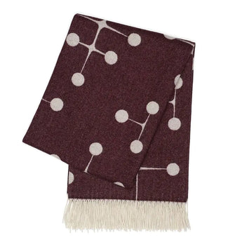 Vitra Eames Wool Blanket Special Collection Bordeaux