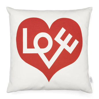 Vitra Graphic Print Pillows Love Heart Crimson
