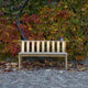 Skagerak Cadence Outdoor Bench in Untreated Teak — lifestyle