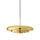 Audo Resonant Pendant Light in Polished Brass — packshot