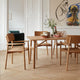 Skagerak Hven Oak Dining Armchair in Oiled Oak — lifestyle, with Hven dining table