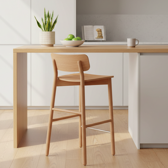 Skagerak Hven Bar Stool in Oiled Oak — lifestyle, kitchen