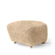 Audo The Tired Man Ottoman in Honey sheepskin with natural oak legs