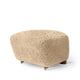 Audo The Tired Man Ottoman in Honey sheepskin with dark-oiled oak legs
