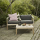 Skagerak Virkelyst Outdoor 2 Seater Sofa — lifestyle, with Skagerak Virkelyst Coffee Table