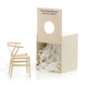Vitra Miniature Y Chair Wishbone CH24 — packshot, with packaging