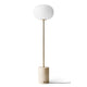 Audo JWDA Floor Lamp in Travertine / Brushed Brass — packshot, detail