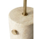 Audo JWDA Floor Lamp in Travertine / Brushed Brass — packshot, detail