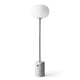 Audo JWDA Floor Lamp in Carrara Marble / Bronzed Brass — packshot, detail