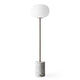 Audo JWDA Floor Lamp in Carrara Marble / Bronzed Brass — packshot, detail