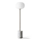 Audo JWDA Floor Lamp in Carrara Marble / Bronzed Brass — packshot, detail