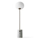 Audo JWDA Floor Lamp in Carrara Marble / Bronzed Brass — packshot, detail
