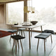 Skagerak Georg Oak Dining Table in Untreated Oak — lifestyle, with Georg Bench and Georg Low Stool
