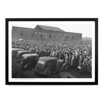 Innes Heritage Hull City v Manchester United Crowds 1949 A2 Framed Art Print