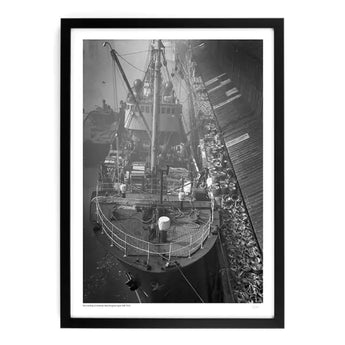 Innes Heritage Fish Landing St Andrew's Dock 1959 A2 Framed Art Print 2