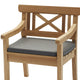 Skagerak Drachmann Dining Chair Cushion in Charcoal — packshot
