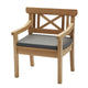 Skagerak Drachmann Dining Chair Cushion in Charcoal — packshot