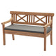 Skagerak Drachmann Bench Cushion 120 in Charcoal — packshot