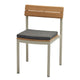Skagerak Pelagus Dining Chair Cushion in Charcoal — packshot, with Pelagus Dining Chair