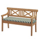 Skagerak Drachmann Bench Cushion 120 in Light Apricot/Dark Green Stripe — packshot