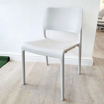 Knoll Spark Dining Chairs Light Grey Ex-Display