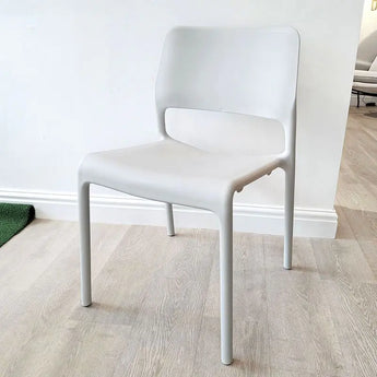 Knoll Spark Dining Chairs Light Grey - Ex-Display