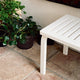 Artek 153B Bench, Slatted Top, White Lacquer — lifestyle, detail