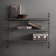 String Pocket Shelving in Dark Grey/Dark Grey — lifestyle