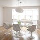 Knoll Saarinen Large Oval Dining Table with Tulip Chairs — lifestyle, dining room