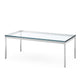 Knoll Florence Knoll Coffee Table Rectangular in Clear Glass — packshot