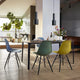 Vitra Eames Plastic Side Chair RE DSW — lifestyle, with Vitra Plate Dining Table, Nuage and EA 108 Aluminium Chair