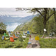 Vitra Eames Plastic Side Chair RE DSR — lifestyle, with Vitra Eames Plastic Armchair DAR and Seat Dots